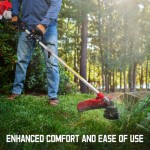 25.4cc ガス式ウィードワッカー、3in1 ストリングトリマー/エッジャー 16インチ、10インチブラッシュカッター ガーデンエッジングおよび芝生管理用